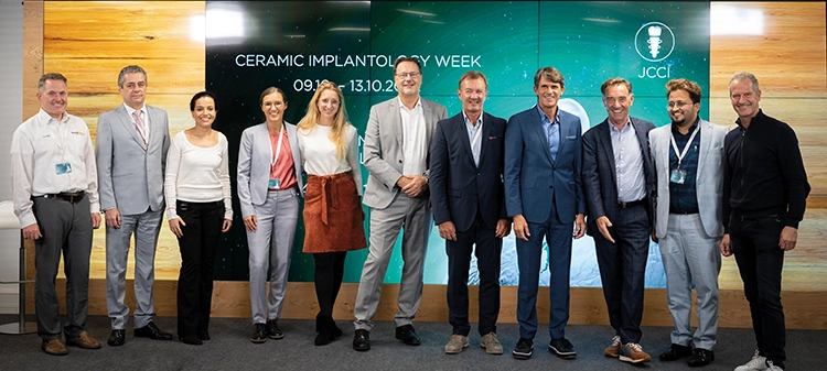 Einige der Referenten des ersten JCCI: Dr. Judson Wall, Dr. Augusto C. Moreira Tralli, Dr. Ana Tralli, Dr. Johanna Graf, Dr. Rebekka Hueber, Dr. Dirk U. Duddeck, Dr. Uwe Drews, Dr. Karl Ulrich Volz, Dr. Johann Lechner, Dr. Saurabh Gupta und Marco Gadola.
