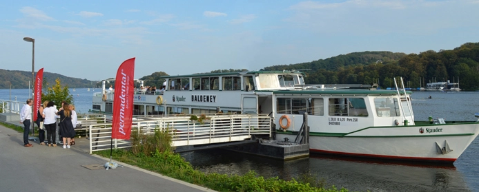 Das Fortbildungsevent an Bord der MS Baldeney – dem Flaggschiff der „Weißen Flotte“ auf der Ruhr.
