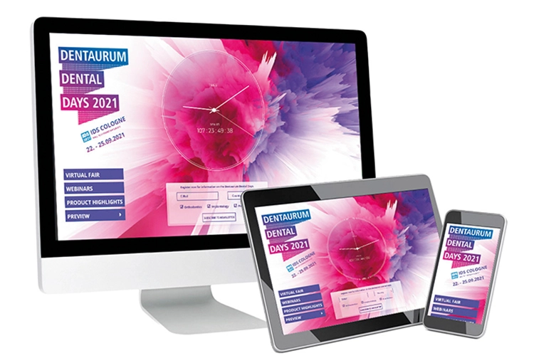 Der IDS-Countdown läuft: Interessierte können sich ab sofort zum Dentaurum-Newsletter anmelden und das Webinar-Programm einsehen.