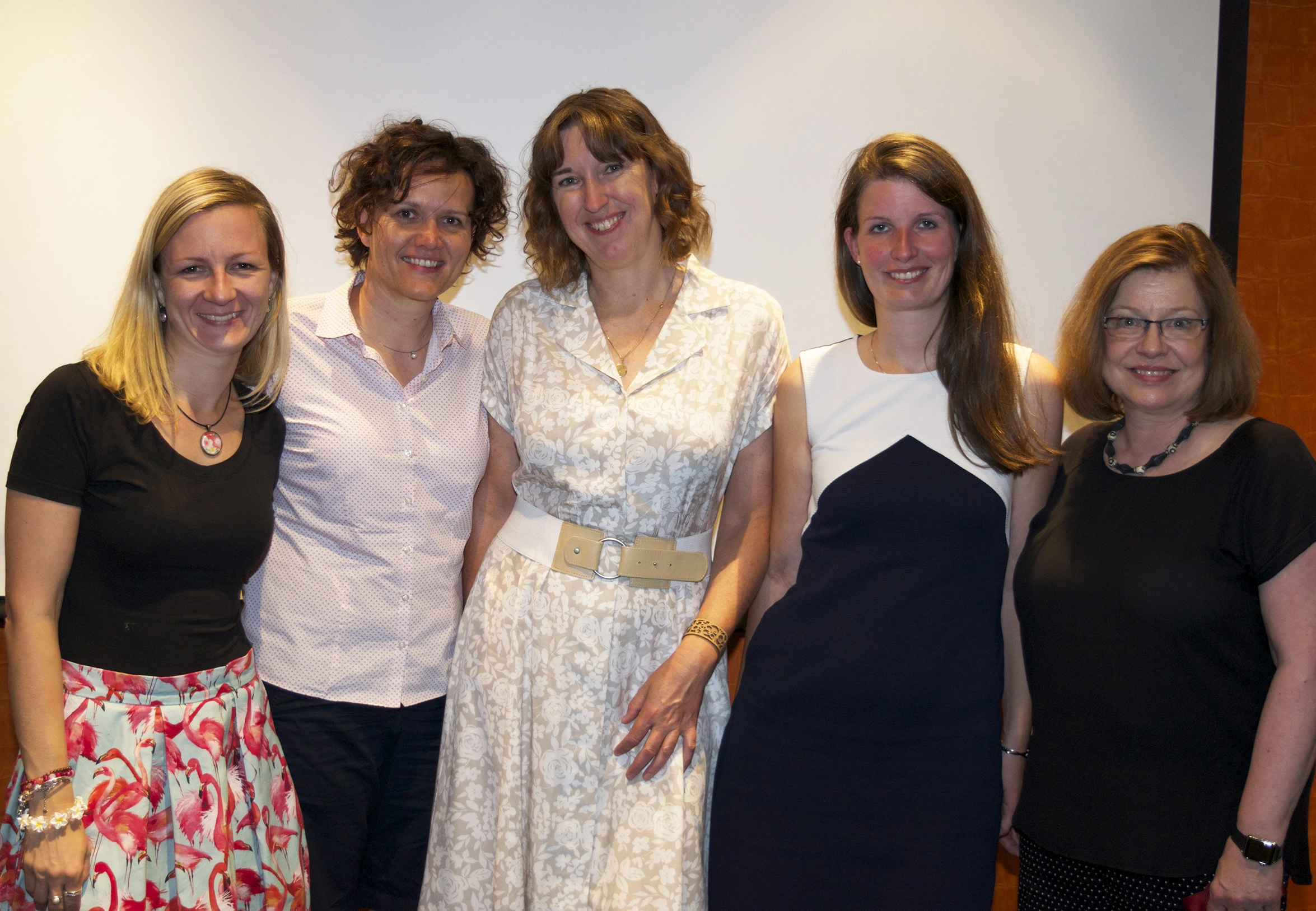 V. l.: Vizepräsidentin Juliane von Hoyningen-Huene, 2. Vizepräsidentin ZTM Antje Unger, Präsidentin Dr. Susanne Fath, Schatzmeisterin Dr. Kathleen Menzel und Beirat Wissenschaft PD Dr. Dr. Christiane Gleissner.