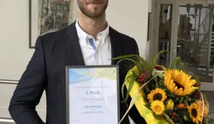 Student und Preisträger Max Diekamp.