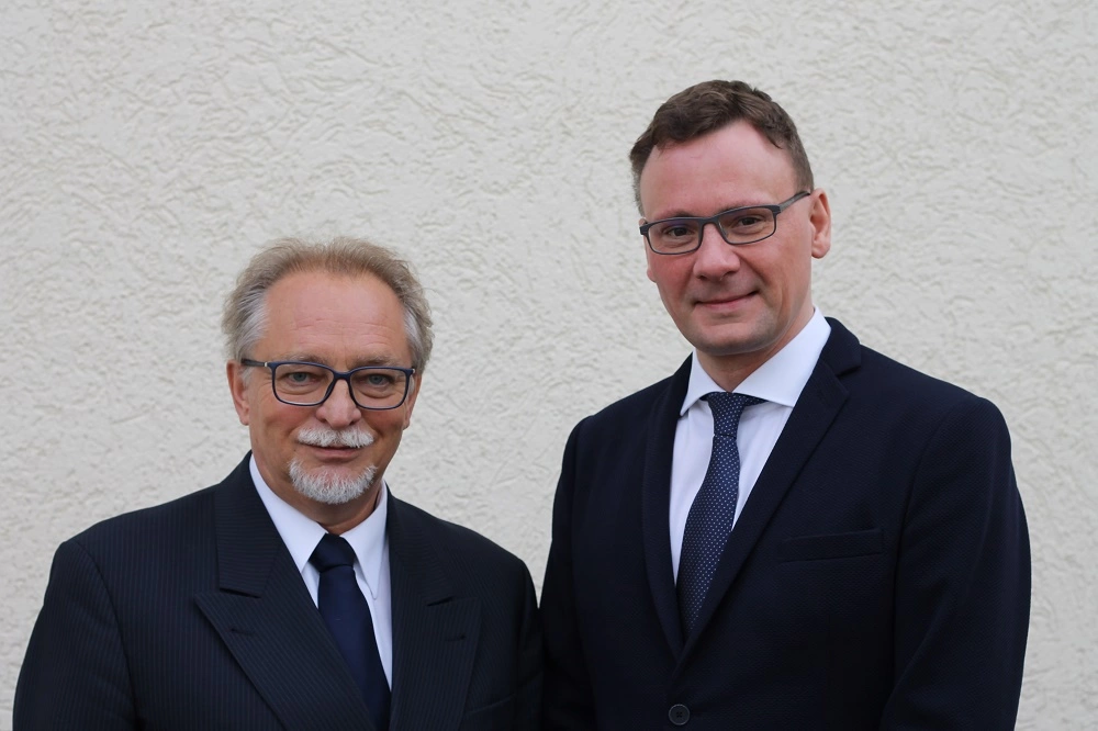 Dr. Joachim und Robert von Cieminski, Geschäftsführer der ic med GmbH.