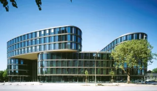 Firmengebäude der Health AG in Hamburg.