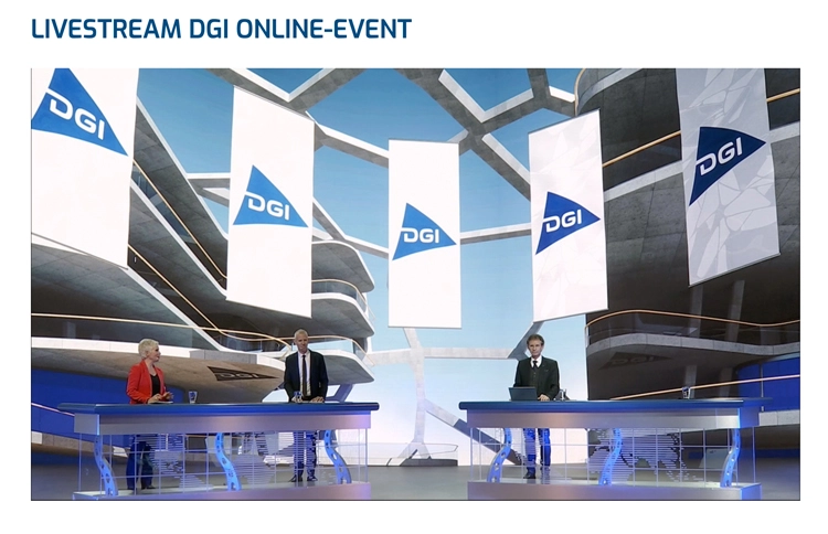Eröffnung des Online-Events mit Moderatorin Susanne Kluge- Paustian, Dr. Christian Hammächer und Prof. Dr. Dr. Knut Grötz.