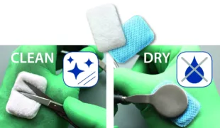 Fit-N-Swipe – Selbstklebende Einmal-Reinigungspads
