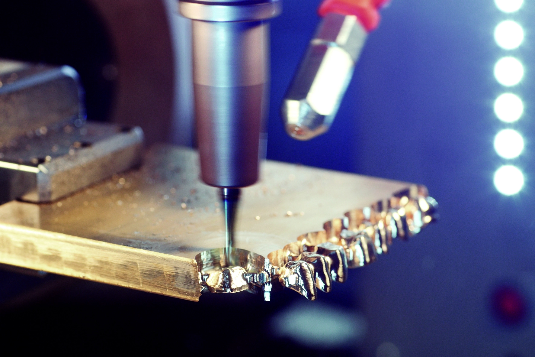 Fräsen von Edelmetallgerüsten