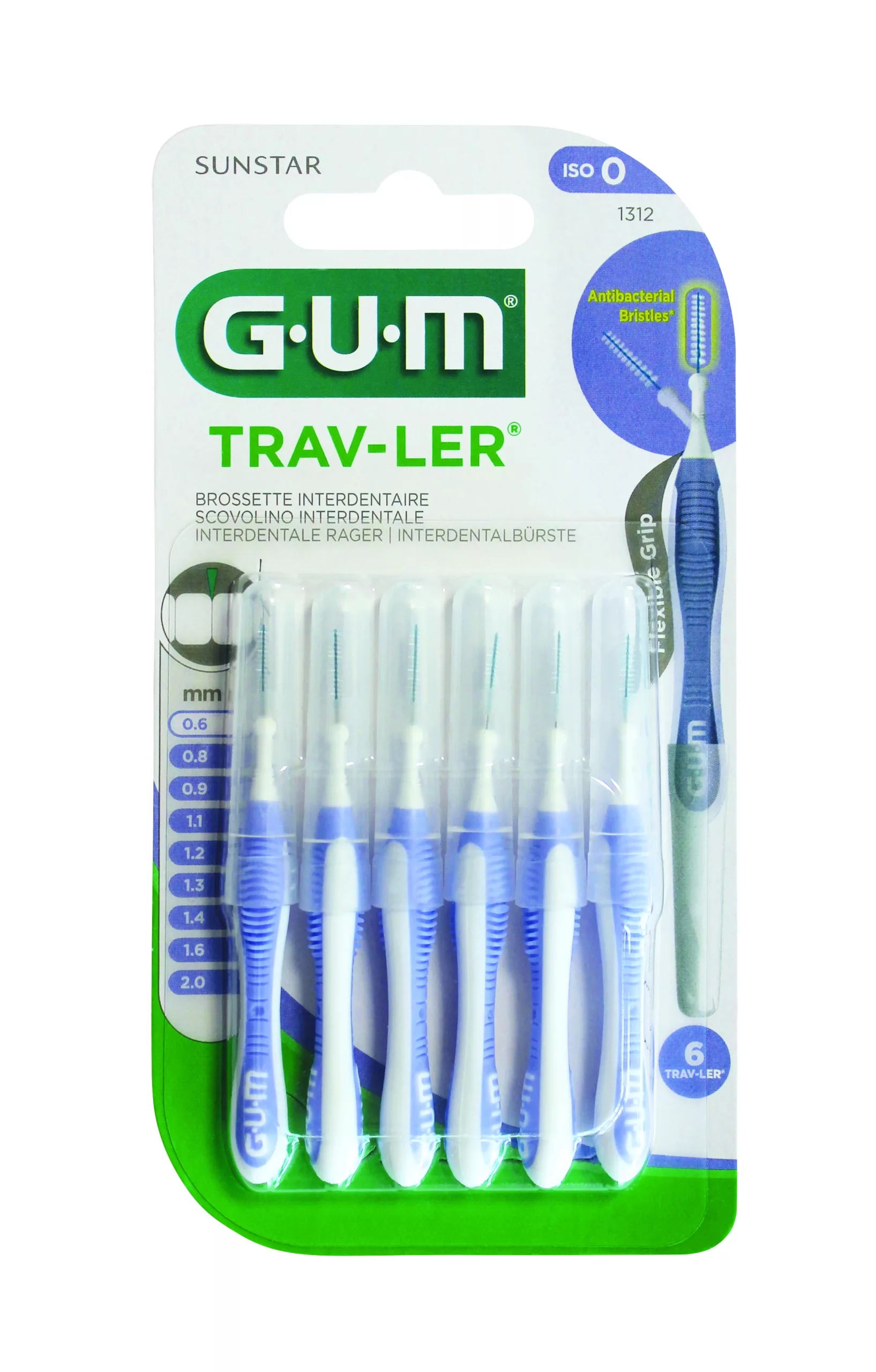 GUM® TRAV-LER®  ist besonders für Patienten mit Kronen, Implantaten oder kieferorthopädischen Apparaturen geeignet.