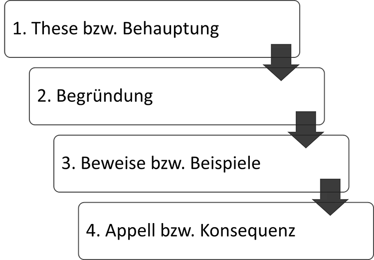Abb. 1: Stringenter Aufbau der Argumentationskette.