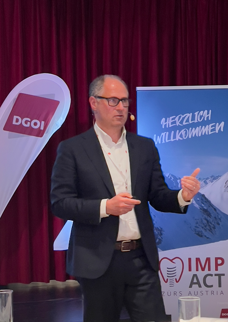 Zum 17. Wintersymposium der DGOI vom 9. bis 12. März 2024 begrüßte Prof. Dr. Daniel Grubeanu, Präsident der DGOI, rund 100 Teilnehmende, darunter auch zahlreiche junge Kollegen.