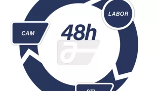 ARGEN Digital – innerhalb von 48 Stunden liefert ARGEN Halbfertigteile in die Labore: versandkostenfrei und ohne Zuschläge.
