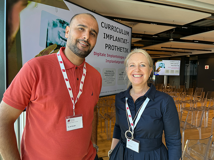 Dr. Ali Elmalih im Gespräch mit Eva-Maria Hübner.