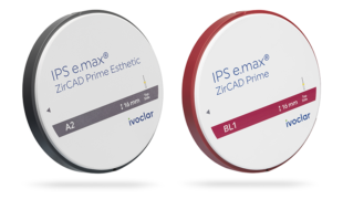 IPS e.max ZirCAD Prime / Prime Esthetics mit Ring.