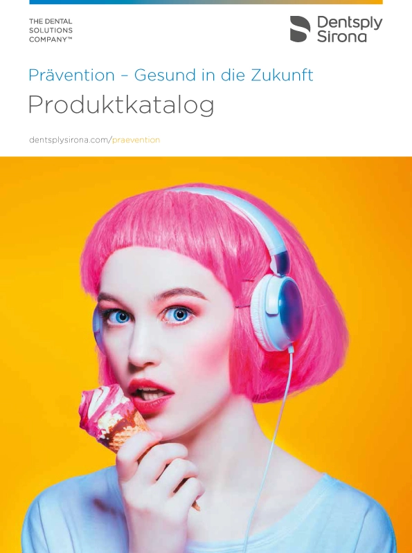 Der Produktkatalog gibt einen guten Überblick über das gesamte Prophylaxe-Portfolio von Dentsply Sirona.