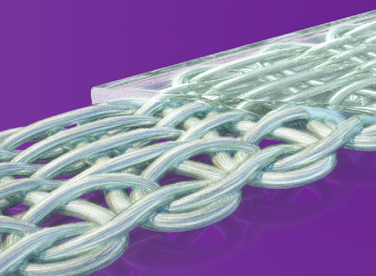 In der gewobenen Form als Streifen ist sogar ein starkes und effektives Schienen ohne viel Material möglich, da sie lediglich 0,4 mm dick sind. Die Stränge lassen sich teilen, mit einem Skalpell zurechtfeilen und durch Rollen zwischen den Fingern noch dünner und leicht wieder in Form bringen.