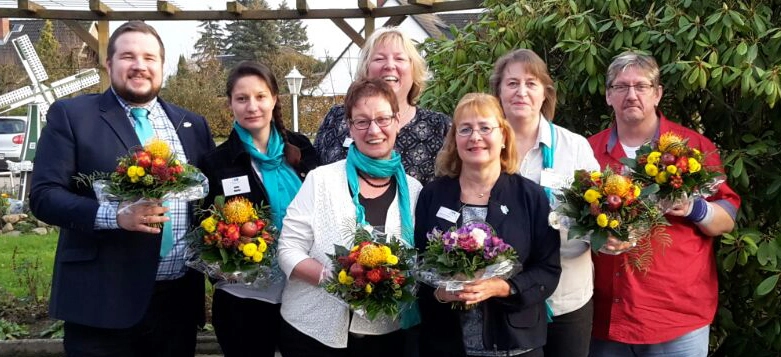 V. l.: Lukas Opalko (ZT), Anita Marini (MFA), Sieglinde Baumann (MFA), Nicole Josten-Ladewig (TFA), Martina Erichson (ZFA), Bärbel Kroeger (ZFA) und Klaus Seidel (MFA).