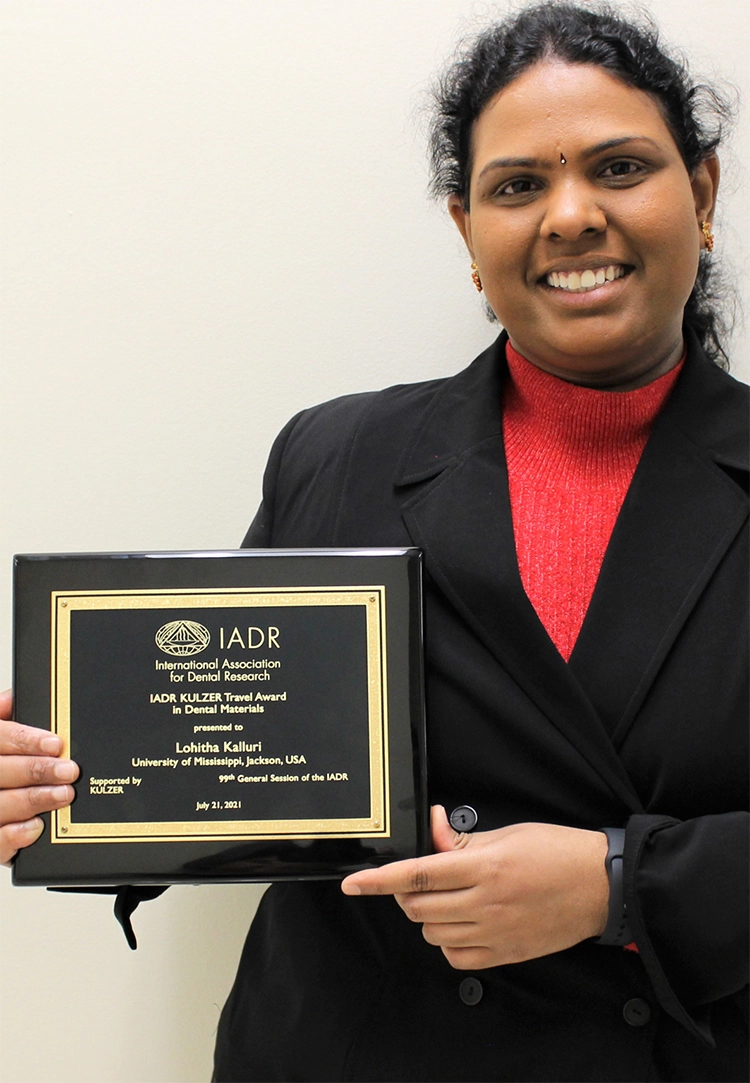 Lohitha Kalluri from University of Mississippi, Jackson (USA)