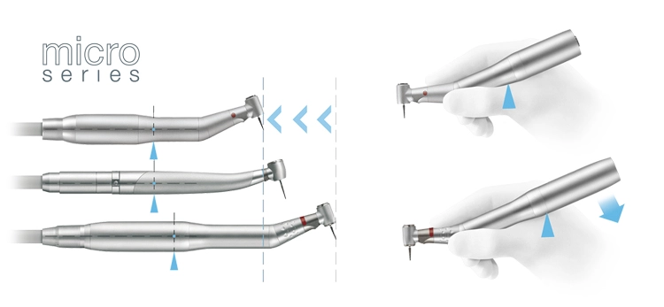 Ausgestattet mit einem benutzerfreundlichen Griff, sorgt die neue Generation der Micro-Series-Modelle für optimalen Bedienkomfort und weniger Belastung von Hand, Arm und Schulter.