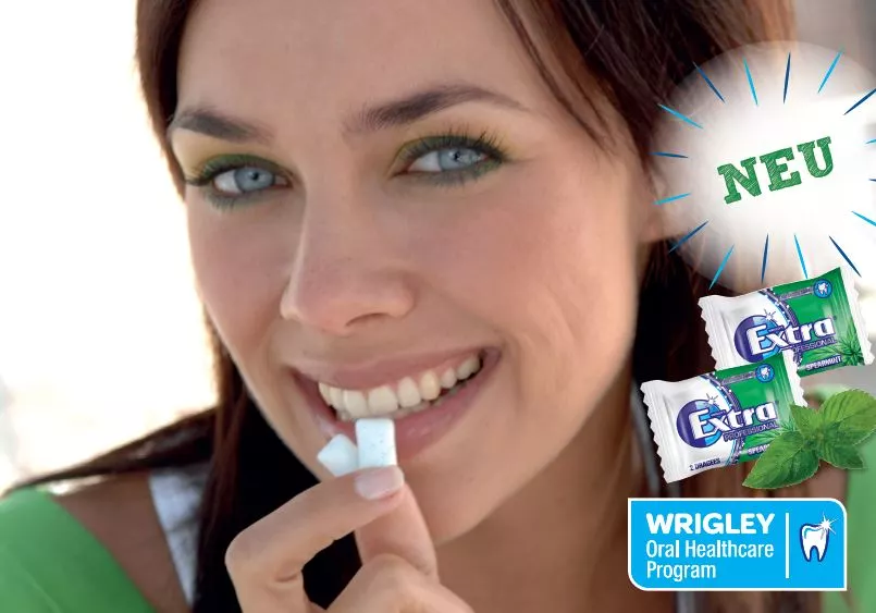 Wrigley’s Extra Professional Kaugummis gibt es jetzt auch in der Geschmacksrichtung Spearmint.