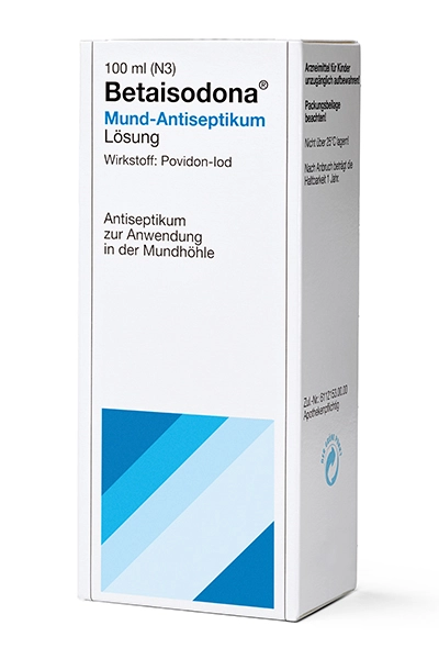 Betaisodona® Mund-Antiseptikum enthält den Wirkstoff Povidon-Iod.