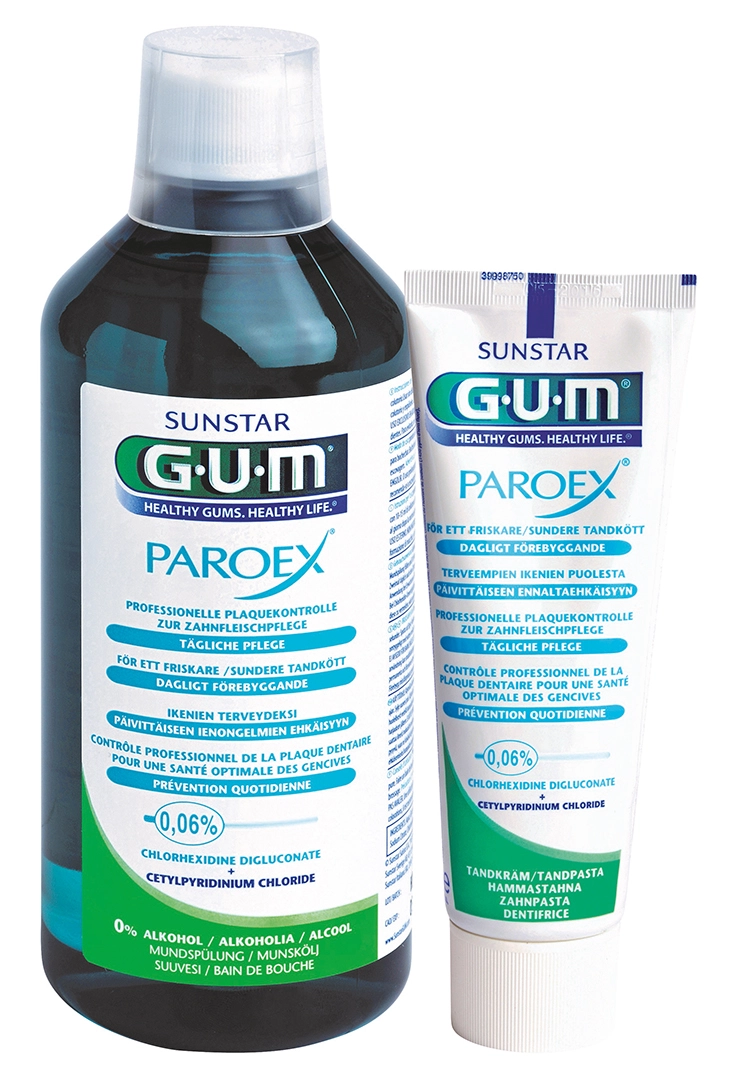 Packshot GUM PAROEX 0,06 % CHX.