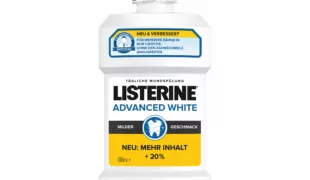 LISTERINE® Advanced White Milder Geschmack.