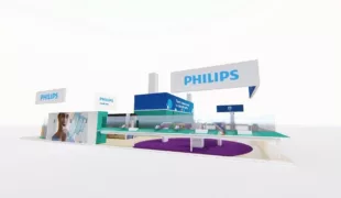 Der Philips Messestand befindet sich in diesem Jahr in Halle 05.2, Stand C010