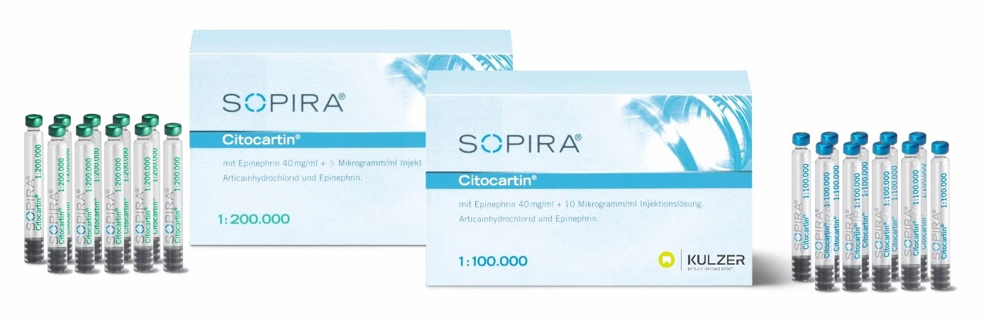 SOPIRA® Citocartin®, das Articain aus dem Hause Kulzer. © Kulzer GmbH