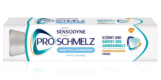 Stiftung Warentest bewertet ProSchmelz Zahnpasta Sanftes Zahnweiß mit „gut“.
