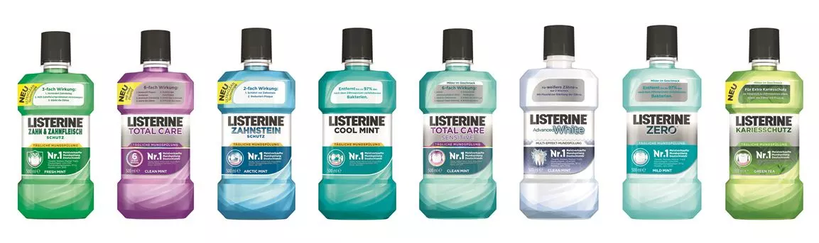 Aus dem Produktportfolio von Listerine®.