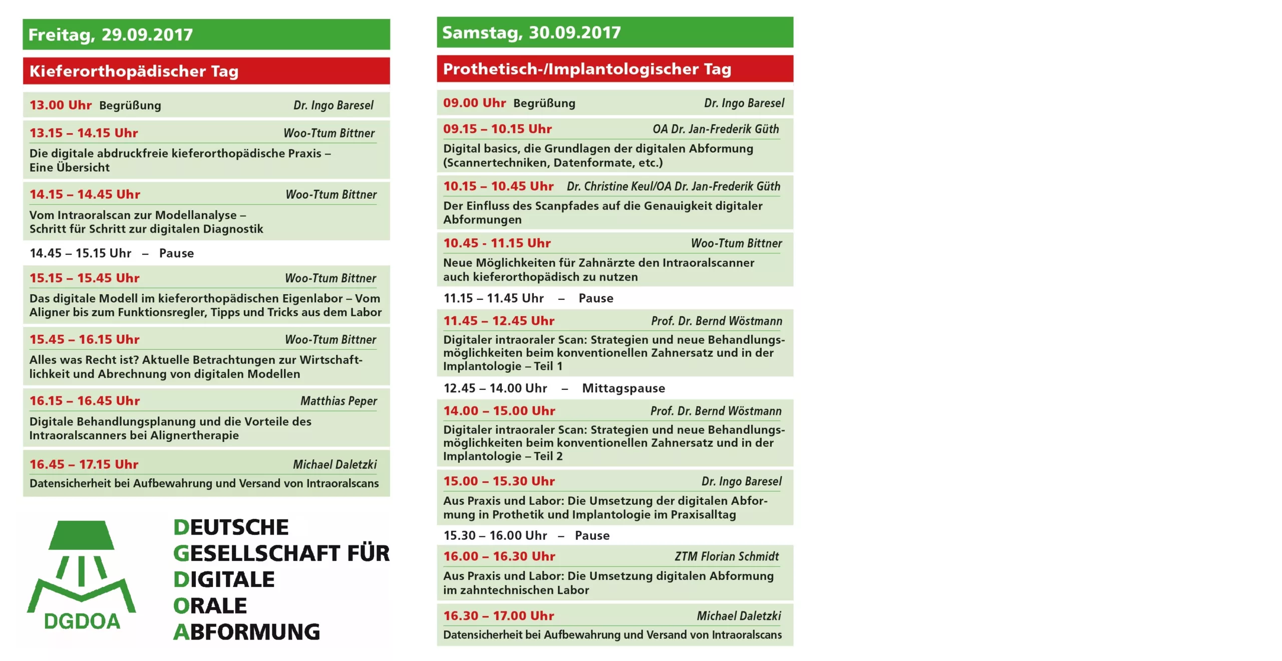Das Programm der Jahrestagung (größer klicken).