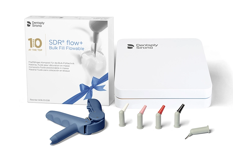 Vor 10 Jahren etablierte Dentsply Sirona mit SDR die Bulkfüll-Technik in der Füllungstherapie. Gefeiert wird der Geburtstag mit einer Jubiläums-Aktion rund um SDR flow+.