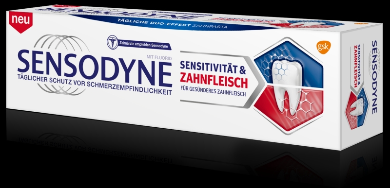 Ab Juli erhältlich: die neue Sensodyne Sensitivität & Zahnfleisch.
