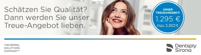 Dentsply Sirona sagt Danke mit einem speziellen Treue-Angebot.
