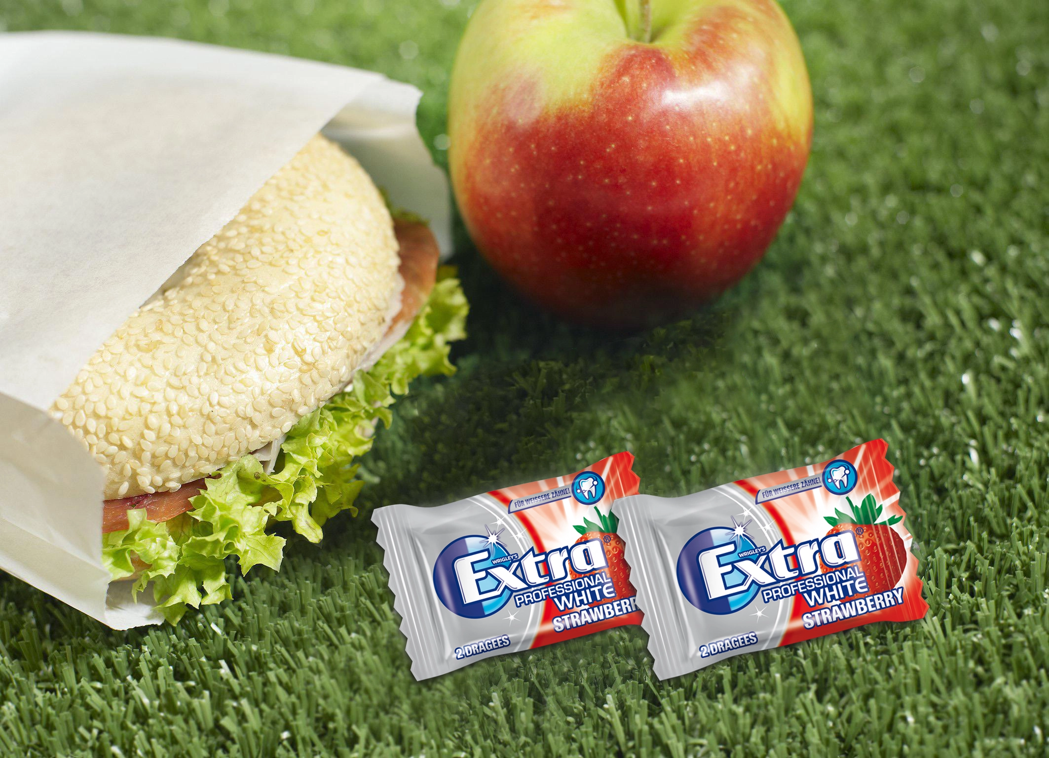 Wrigley Extra Professional White Strawberry gibt es jetzt neu auch im Mini-Pack-Format, ideal als Give-away.