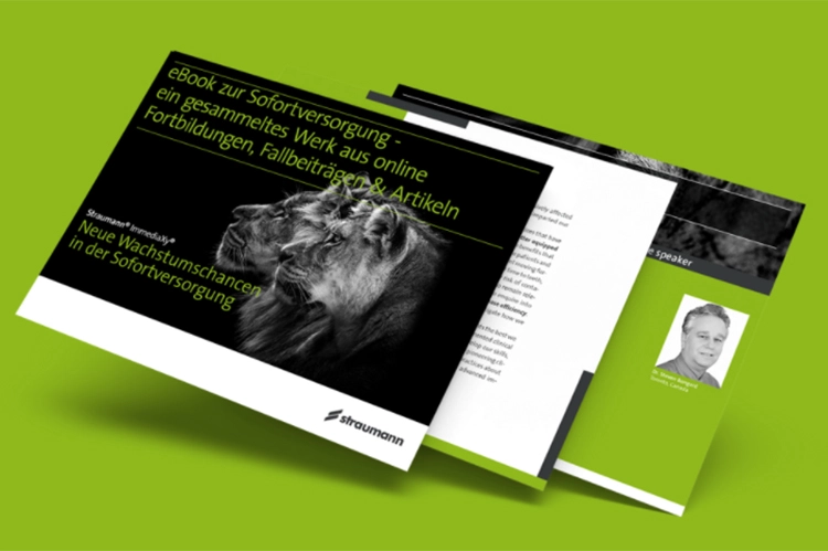 Straumann® ImmediaXy® eBook zur Sofortversorgung.
