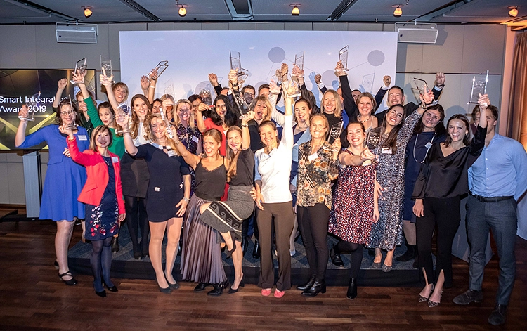 Die Preisträgerinnen bei der Verleihung des Smart Integration Awards in Heidelberg.