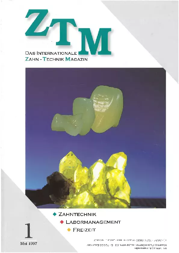 Die erste Ausgabe des internationalen Zahntechnik Magazins war noch weiß ...