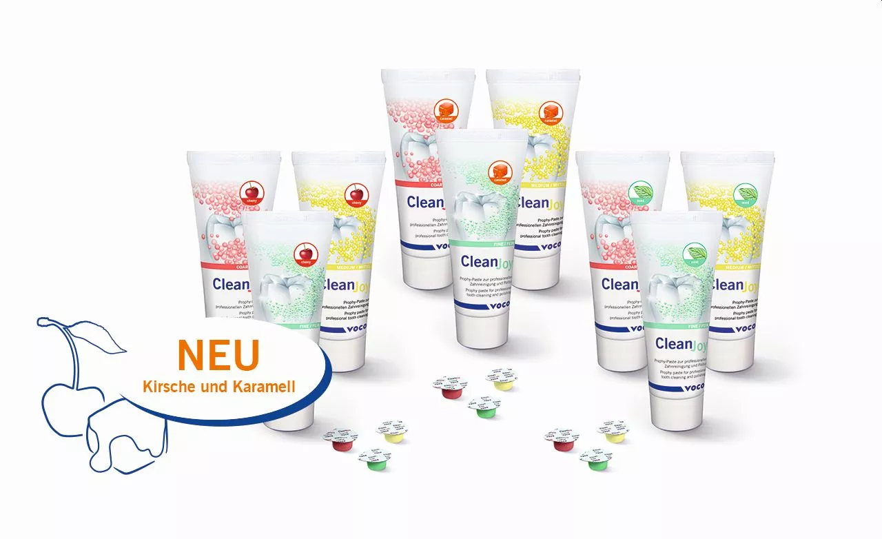 Prophylaxepasten CleanJoy von VOCO.