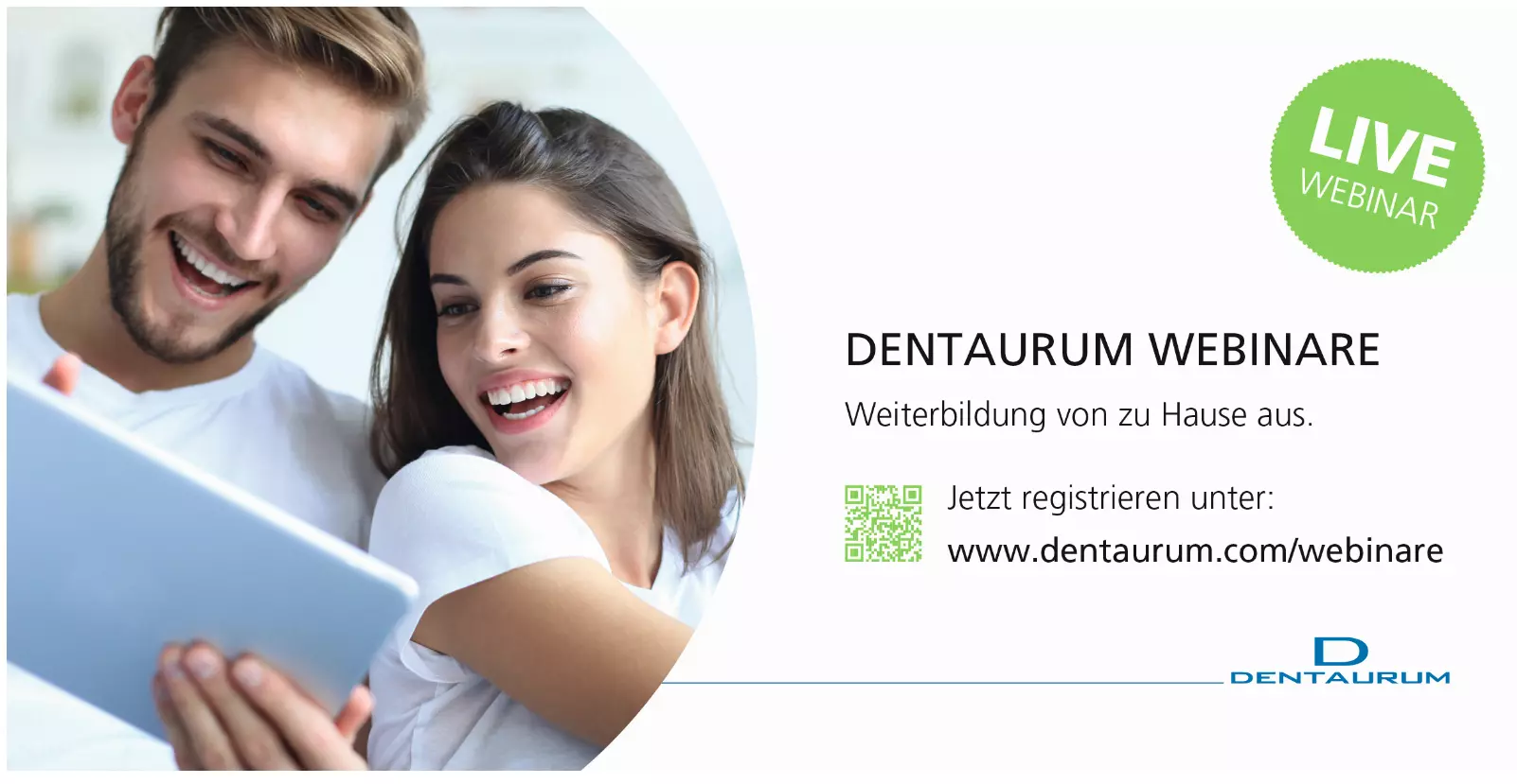Die komfortable und moderne Möglichkeit, sich fortzubilden – Webinare von Dentaurum.