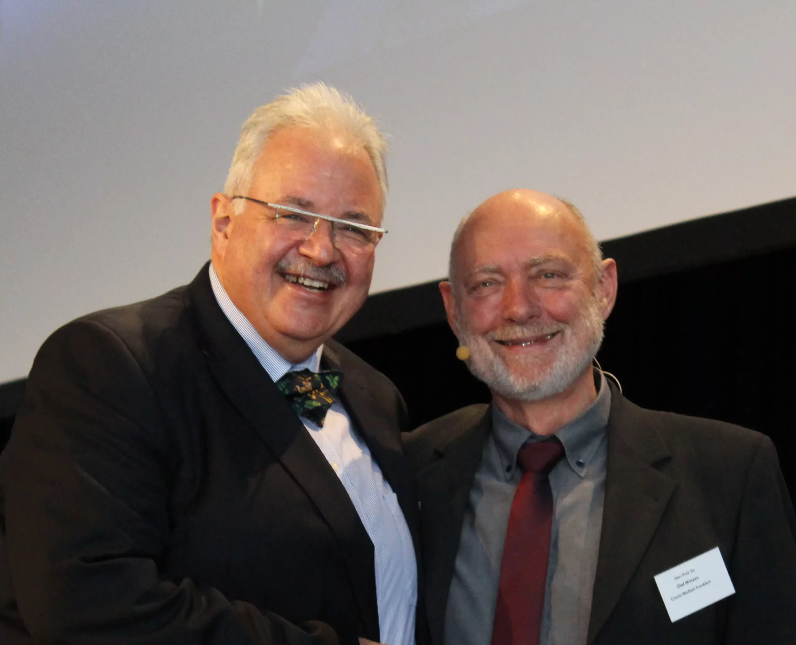 Prof. Dr. Stefan Kopp (l.) und Prof. Dr. Olaf Winzen bestritten ihren Vortrag gemeinsam.