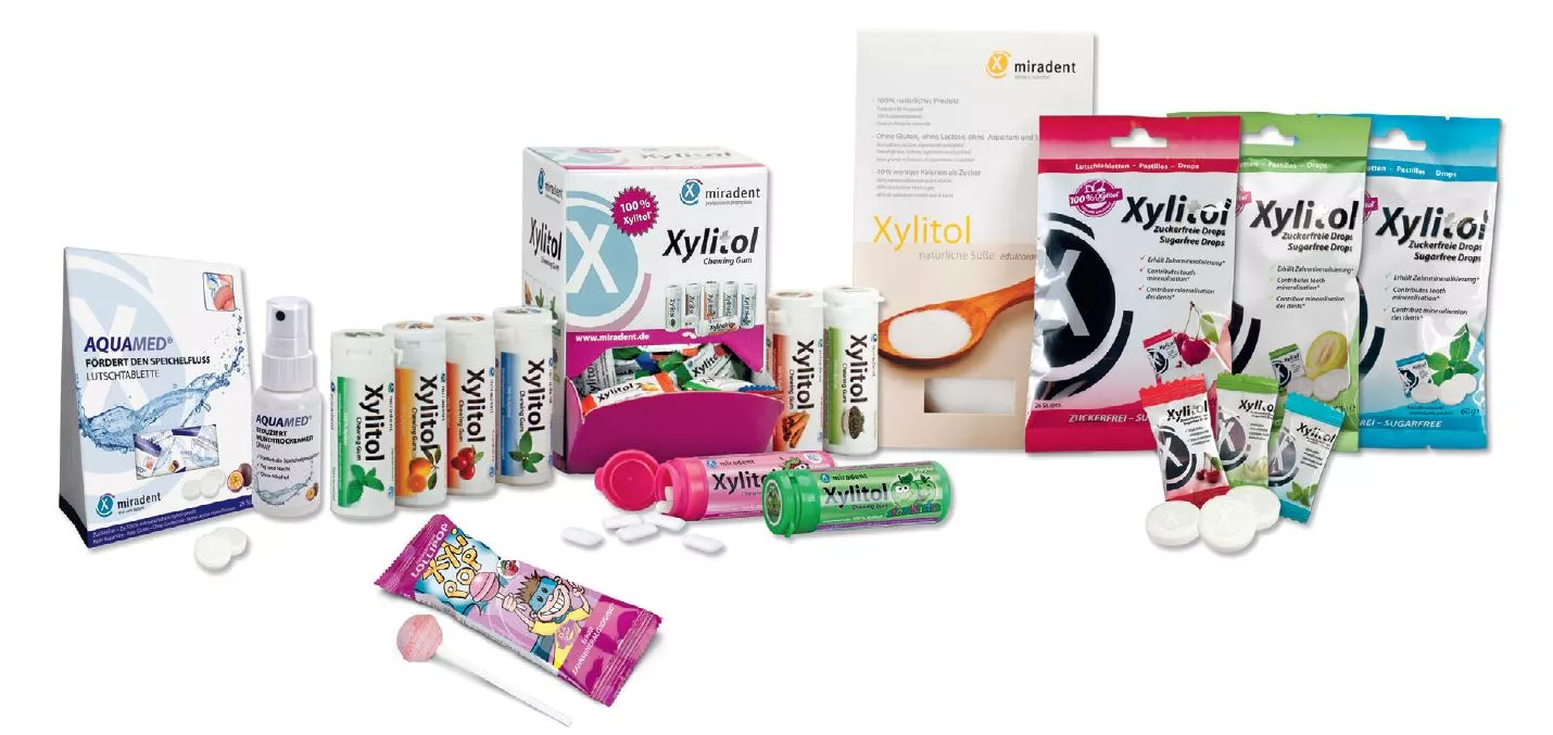 Ob Kaugummis, Lutsch-Drops oder Pulver: Hager & Werken bietet ein breites Portfolio an Produkten mit Xylitol.
