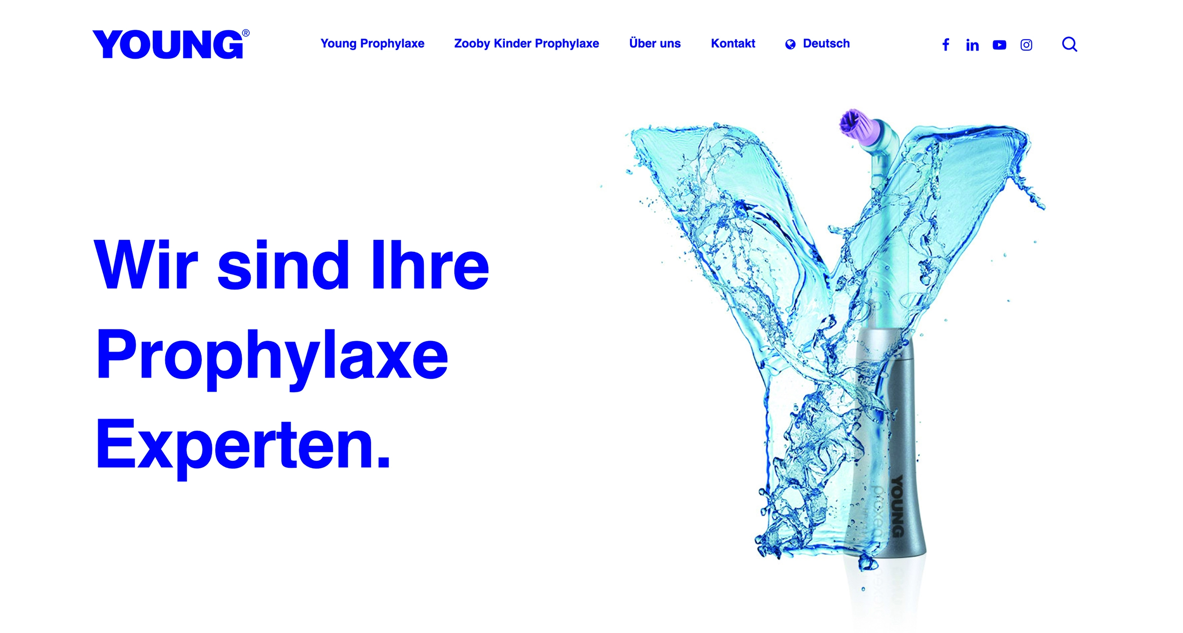Die neue Webseite von Young Dental