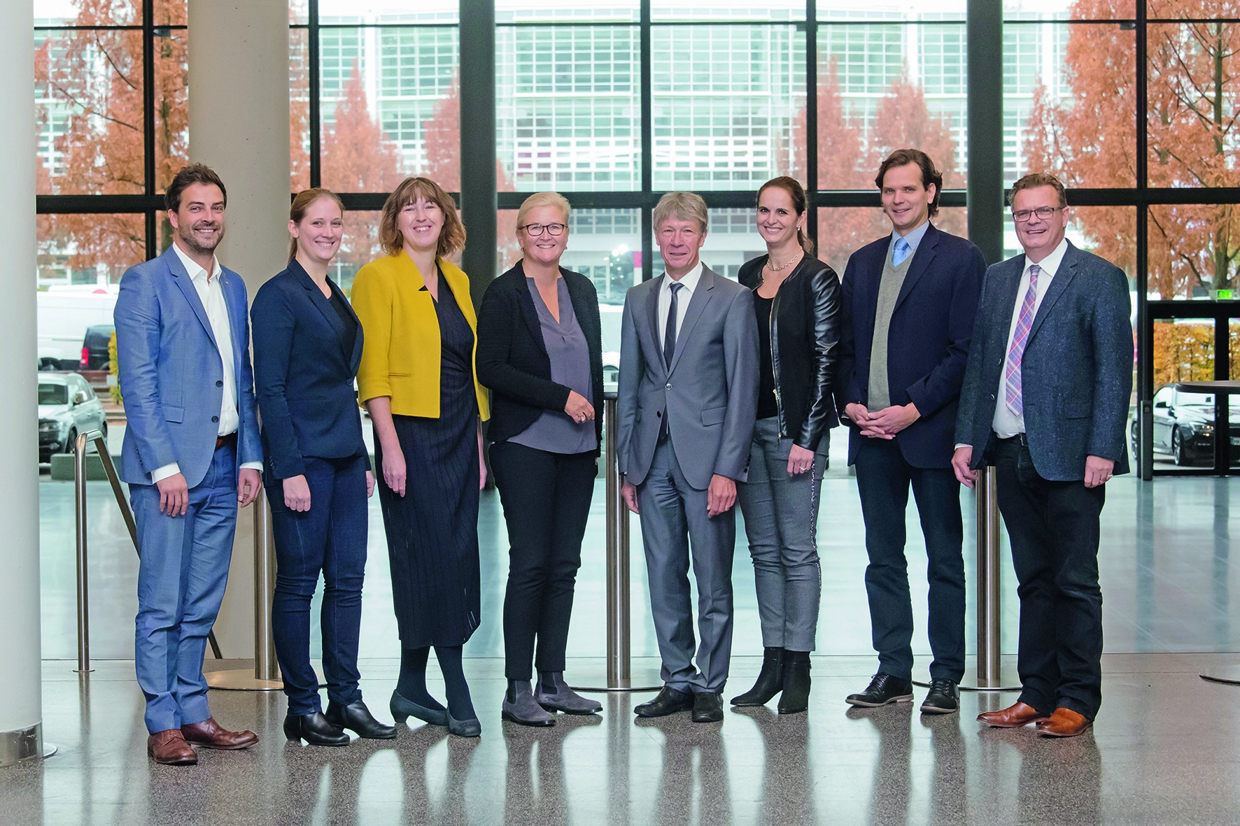 Referenten und Veranstalter des 4. Zukunftskongresses Beruf & Familie (v. l.): Ingmar Dobberstein, Dr. Juliane Gösling, Dr. Susanne Fath, FZÄ Sabine Steding, Prof. Dr. Dietmar Oesterreich, Dr. Doris Seitz, Martin Boost sowie Prof. Dr. Christoph Benz.