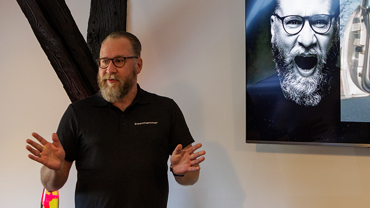 Referent Lars Schäfer in Aktion.