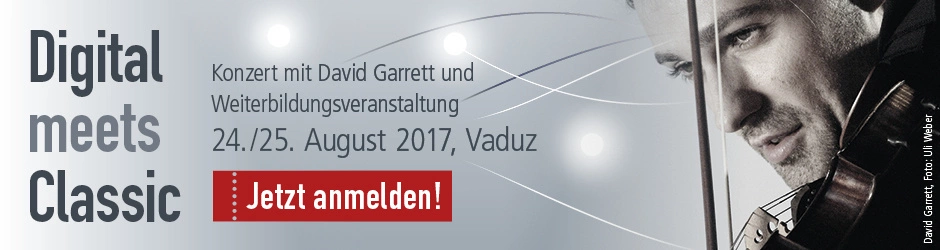 David Garrett spielt in Vaduz. Bild: Uli Weber