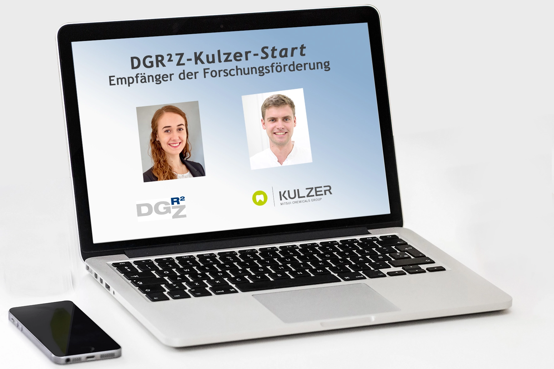 Virtuelle Vergabe der Mittel aus dem DGR²Z-Kulzer-Start
Lisa Greinsberger, München (Förderempfängerin), Clemens Lechte, 
Göttingen (Förderempfänger).