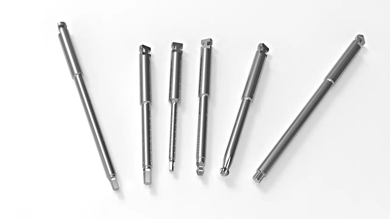 Aus dem Produktportfolio von dematec: Implantat-Schraubendreher mit ISO-Schaft.