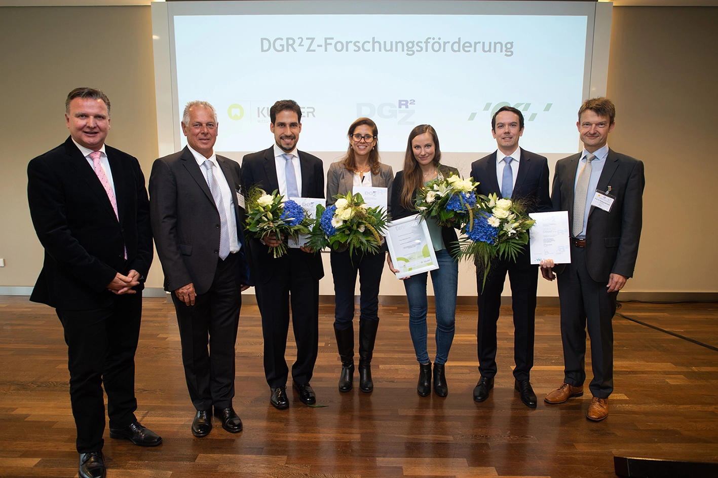 Empfänger von Mitteln aus der DGR²Z-Forschungsförderung unterstützt von GC und Kulzer.