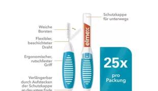 elmex® Interdentalbürsten (Größe 3) Detailansicht.