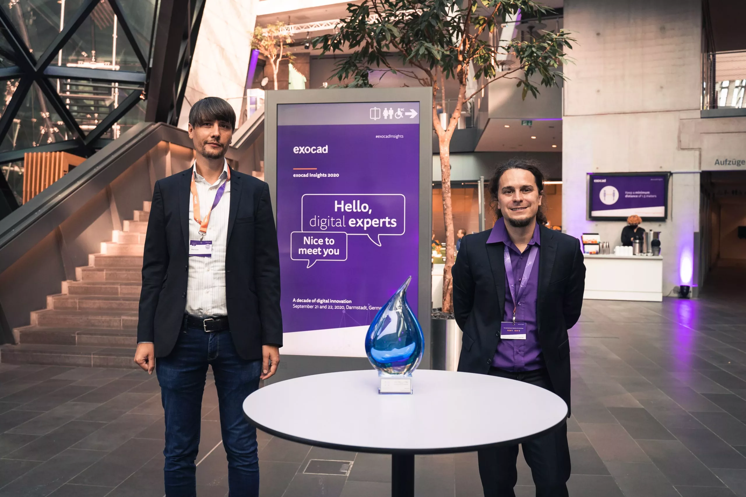 Das war ein wahrer Insights-Höhepunkt: Zum zweiten Mal in Folge erhielt exocads Software ChairsideCAD vor wenigen Wochen den renommierten Cellerant Best of Class Technology Award. Die Gründer von exocad, Maik Gerth, CTO exocad, und Tillmann Steinbrecher, CEO exocad, freuten sich über die Auszeichnung der Cellerant-Fachjury.